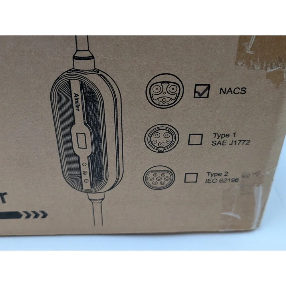 AIMILER Level 1 / 2 EV Charger 32A‎ 25ft J1772 Plug WiFi APP 240V Open Box